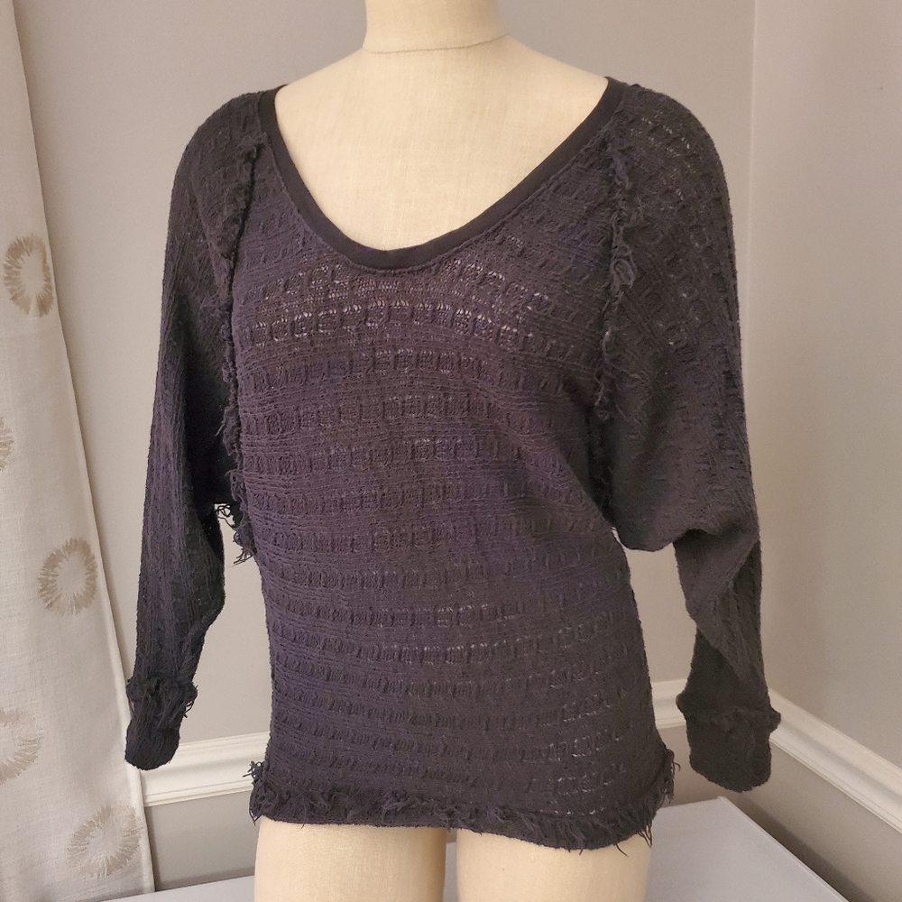 We The Free dark gray / black long sleeve shirt XS